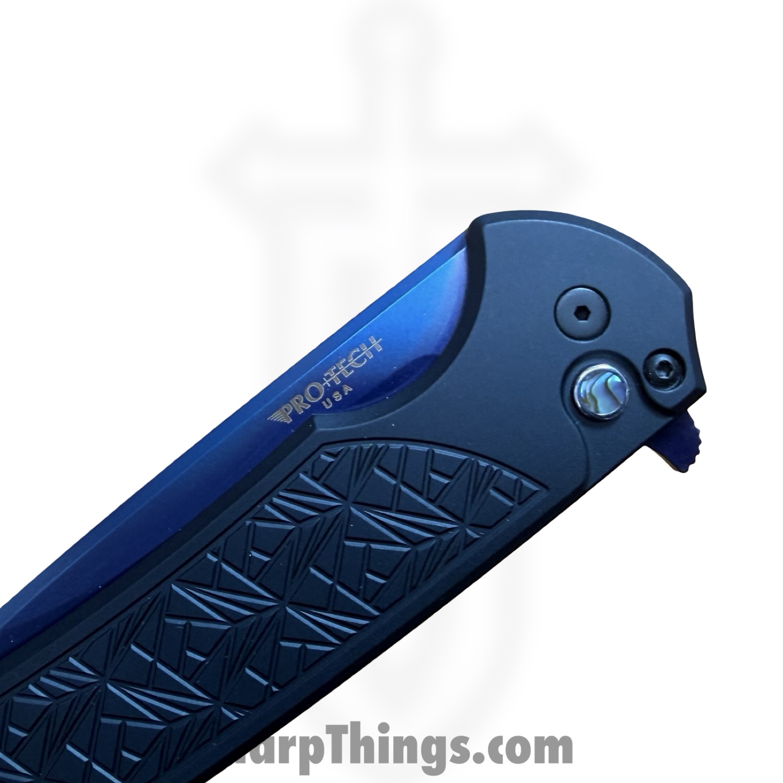 ProTech - MX106-SB NEXUS - Mordax NEXUS - Folding Knife - CPM MagnaCut Sapphire Blue Drop Point - Aluminum - Black - Image 7