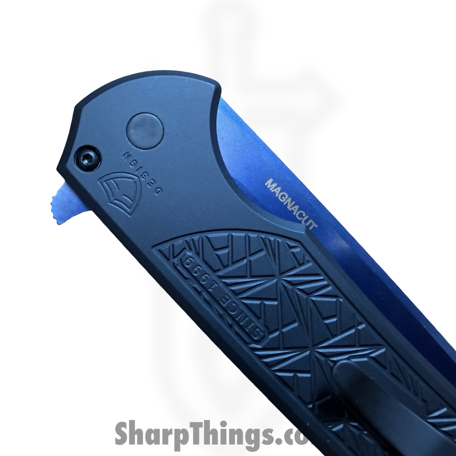 ProTech - MX106-SB NEXUS - Mordax NEXUS - Folding Knife - CPM MagnaCut Sapphire Blue Drop Point - Aluminum - Black - Image 6
