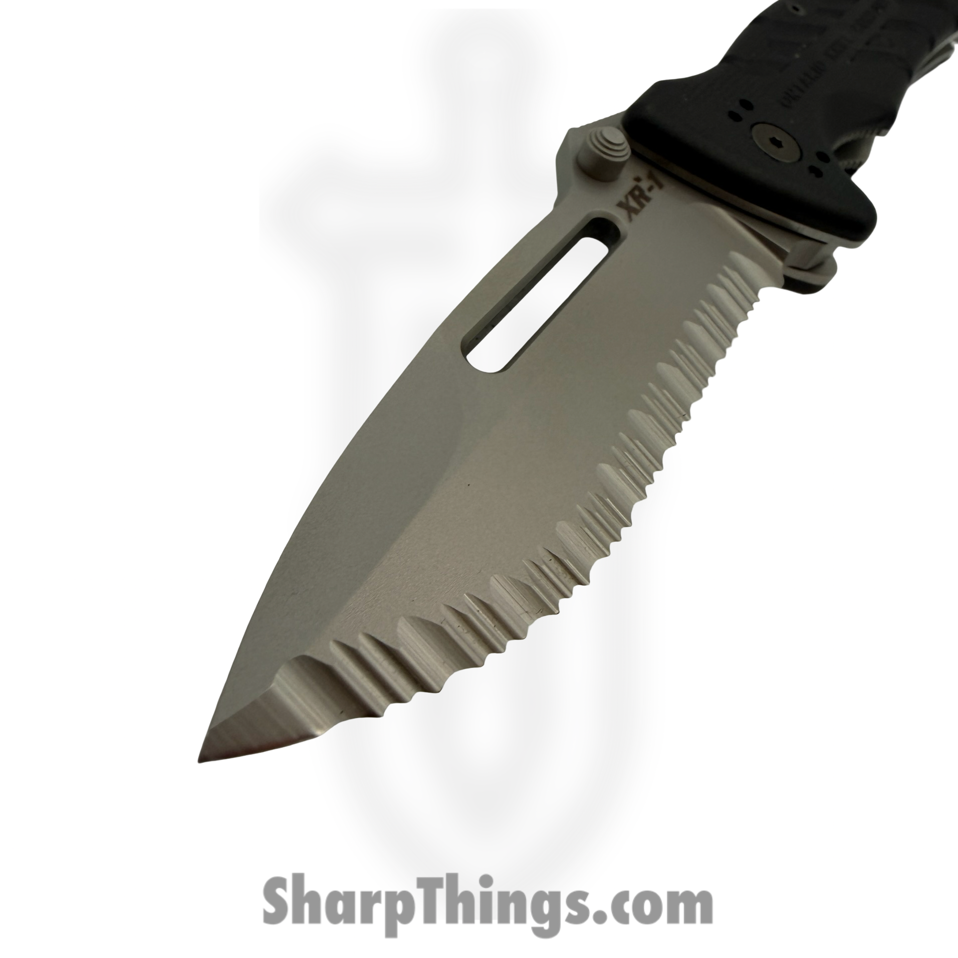 Ontario Knife Company - 08764 - XR-1 Extreme Rescue - Folding Knife - N690 Blasted Spear Point F/S - Zytel - Black - Image 4