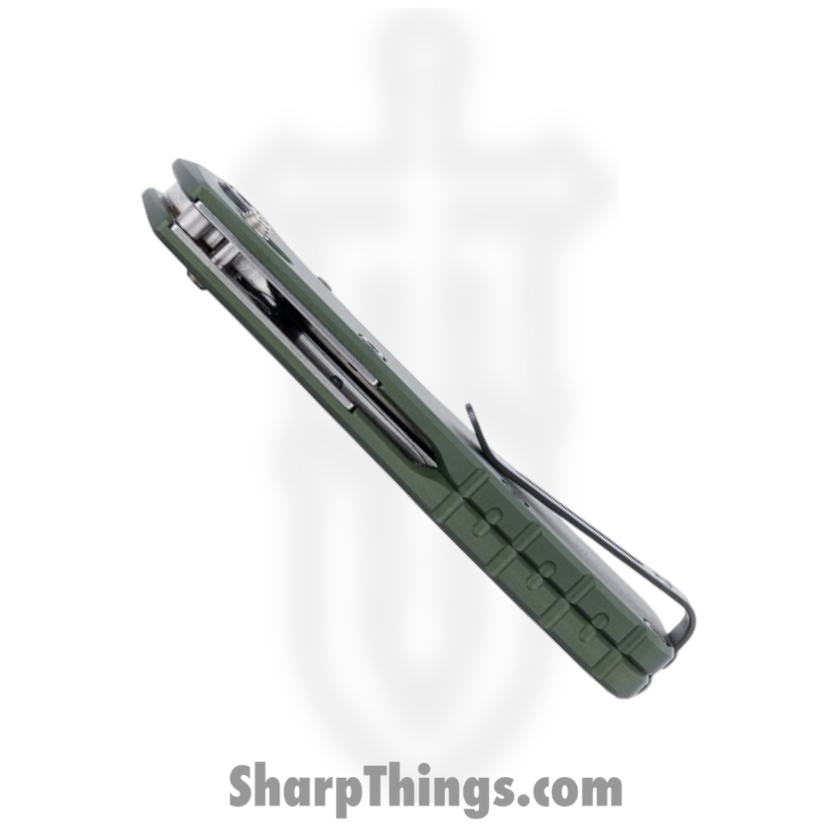 Buck - BU790GRS - Mini Range Elite - Folding Knife - CPM MagnaCut Satin Drop Point - Aluminum - Green - Image 5