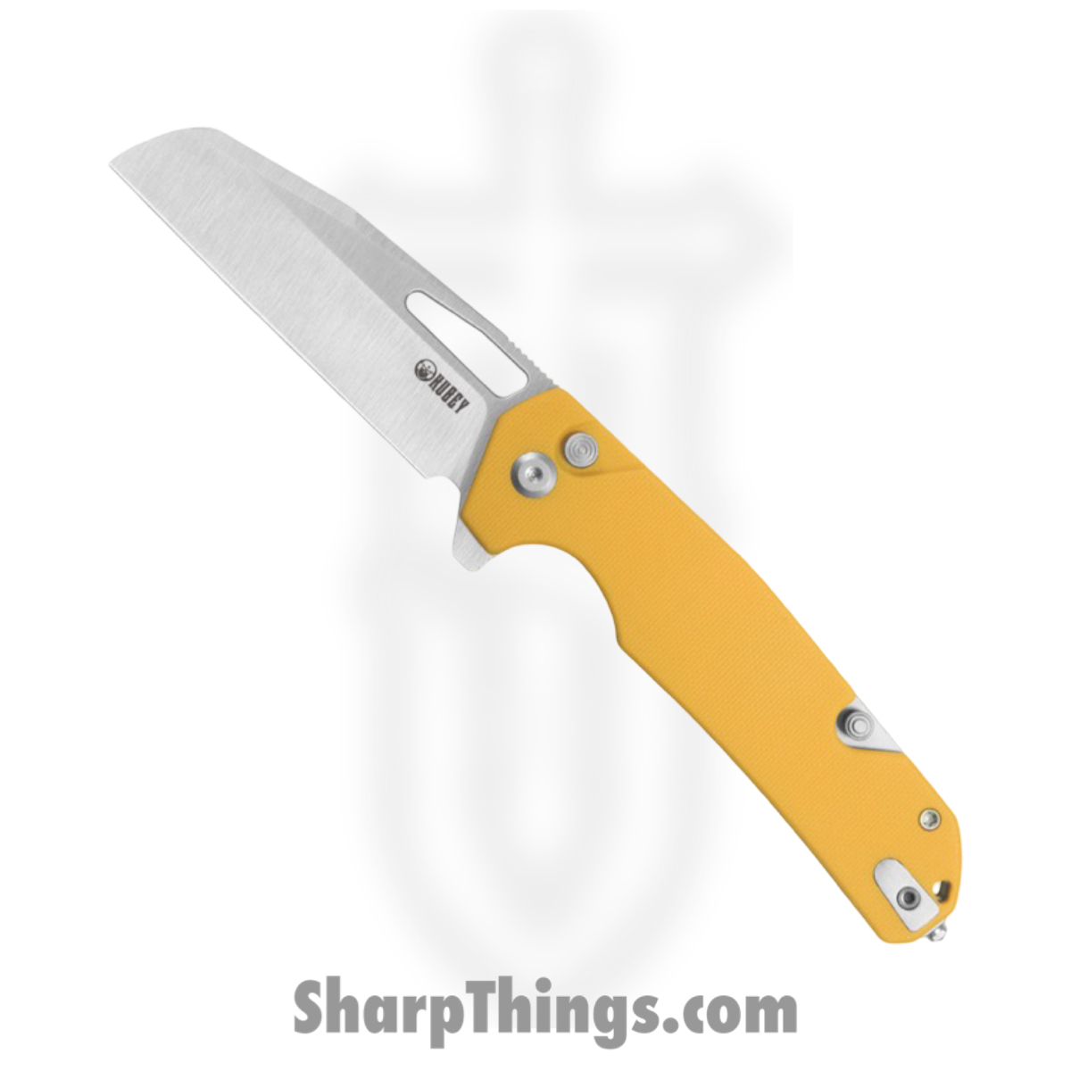 Kubey - KUB363C - 10.8 - Folding Knife - 14C28N Satin Sheepsfoot - G10 - Yellow
