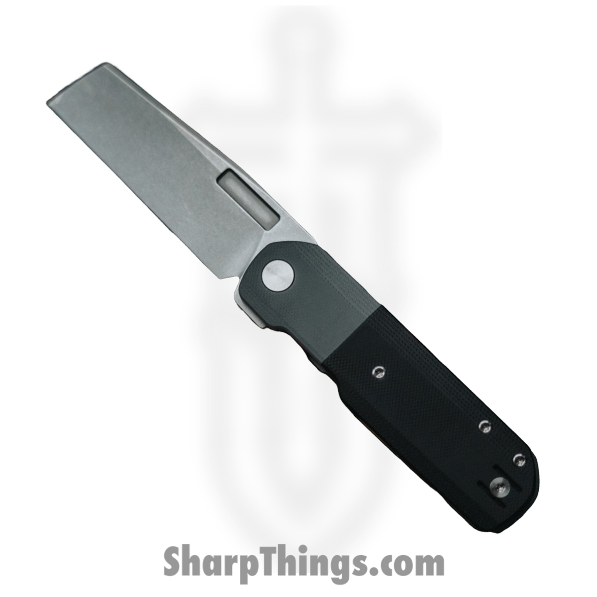Vero Engineering - VeAvid2SWBK - Avid 2 - Folding Knife - S45VN Stonewash Cleaver - G10 - Grey / Black