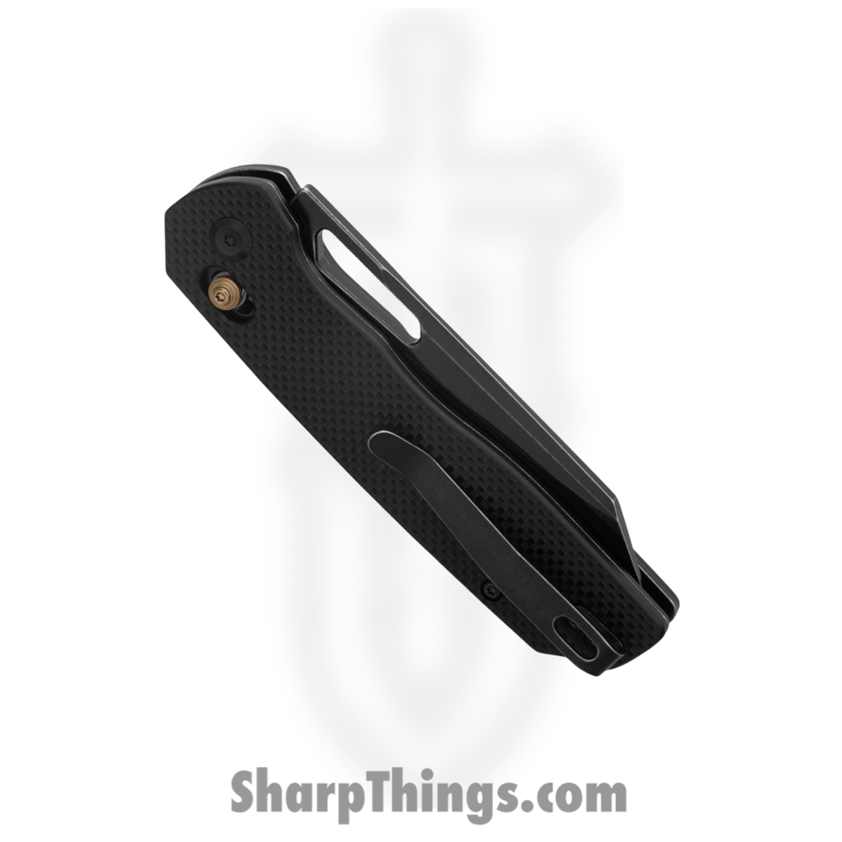 Tenable Knives - T1006V1 - Shard - Folding Knife - 14C28N Stonewash Reverse Tanto - G10 - Black - Image 3