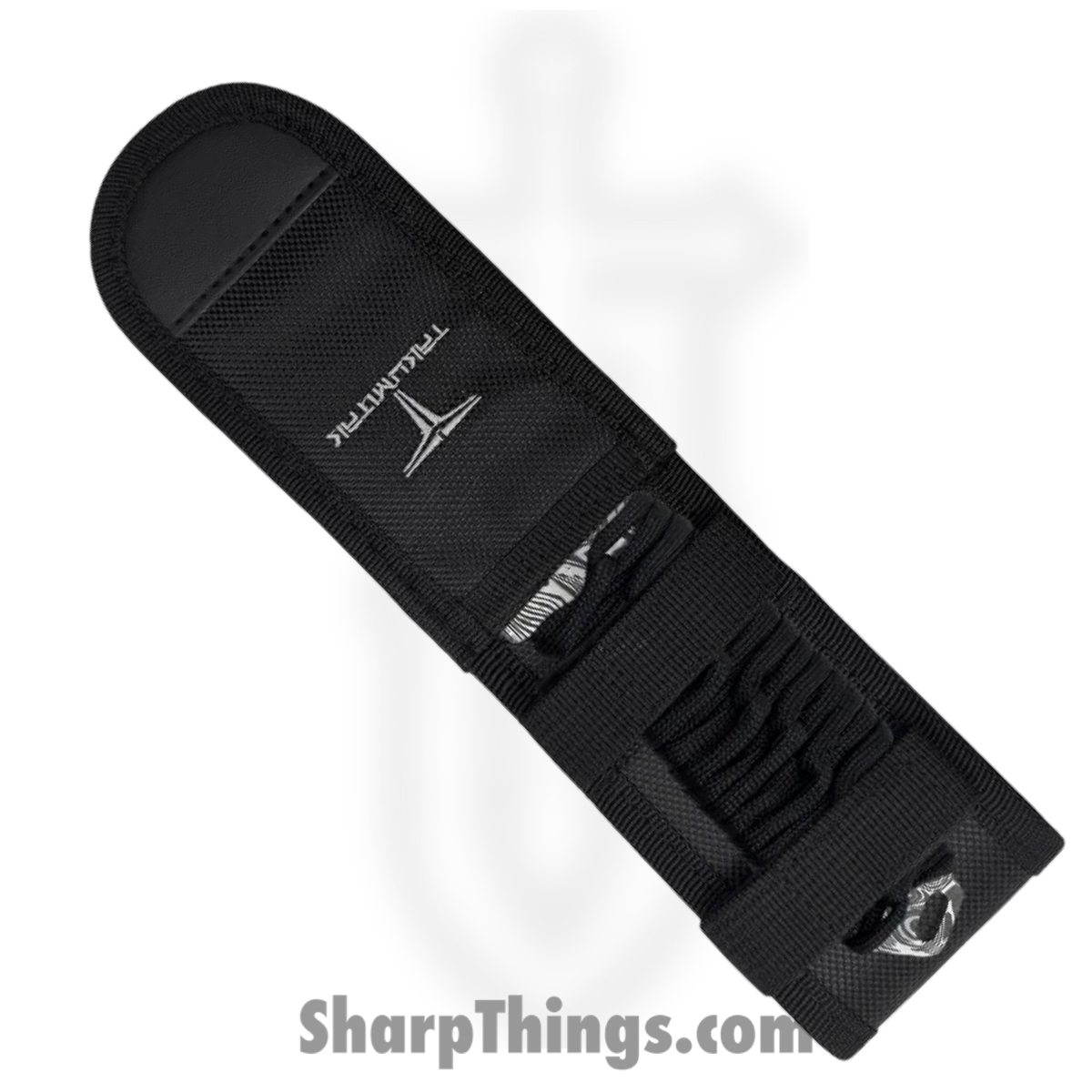 Takumitak - TKF103BK-CS - Takumi - Fixed Blade Knife - 3Cr13 SS Acid Etched Drop Point - Paracord Wrapped - Black - Image 6