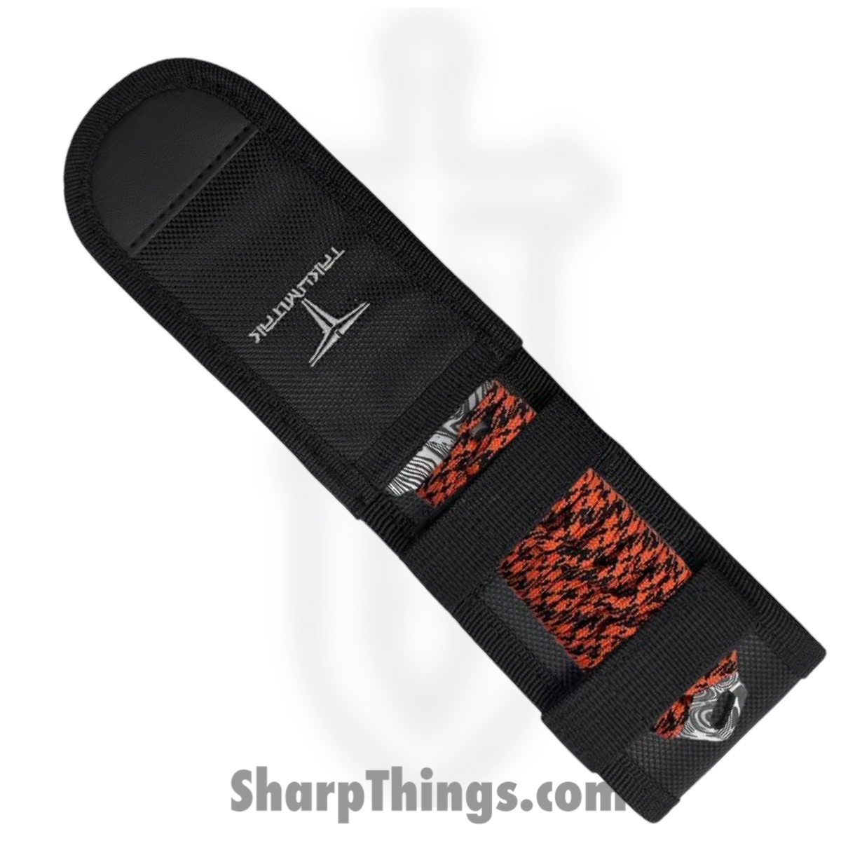 Takumitak - TKF103OR-CS - Takumi - Fixed Blade Knife - 3Cr13 SS Acid Etched Drop Point - Paracord Wrapped - Orange - Image 6