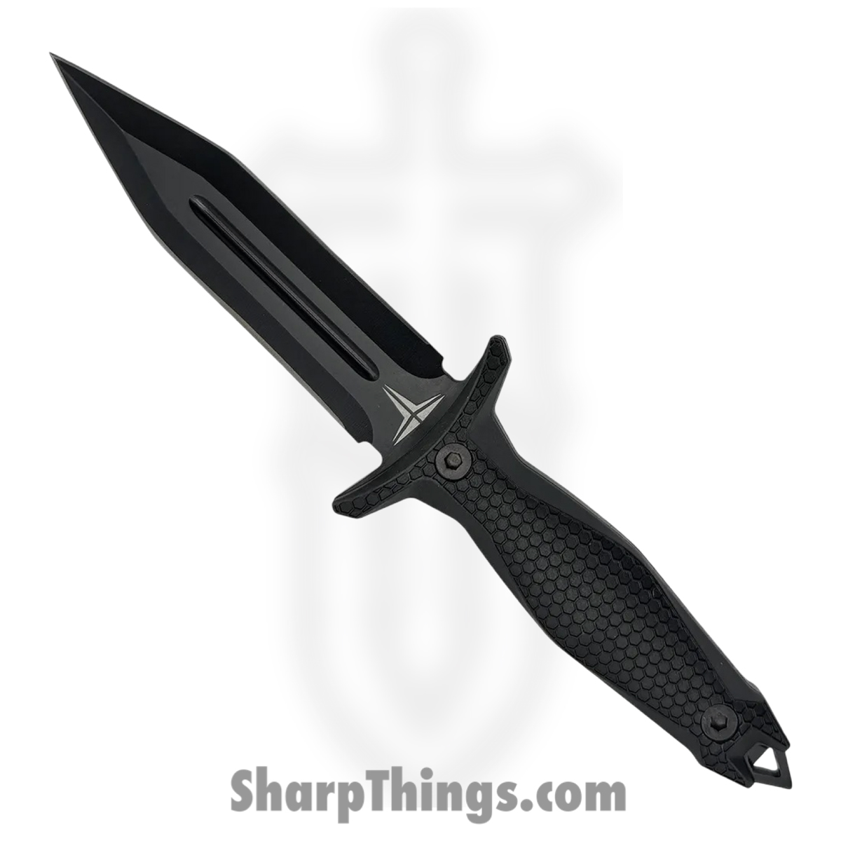 Takumitak - TKF303-CS - Protector - Fixed Blade Knife - 3Cr13 SS Coated Spear Point - FRN - Black