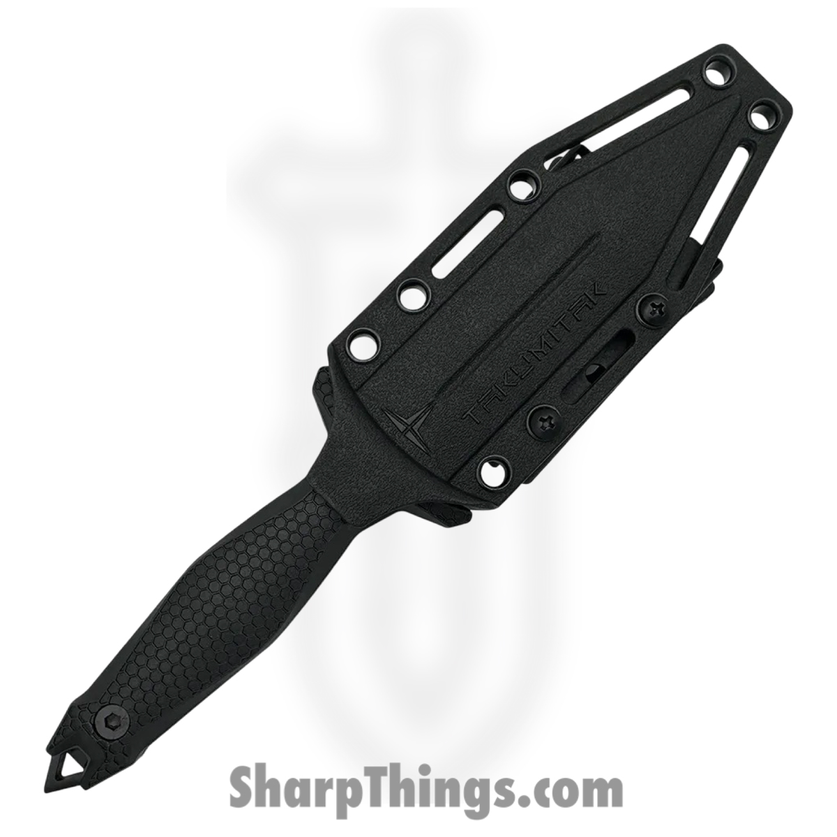 Takumitak - TKF303-CS - Protector - Fixed Blade Knife - 3Cr13 SS Coated Spear Point - FRN - Black - Image 4