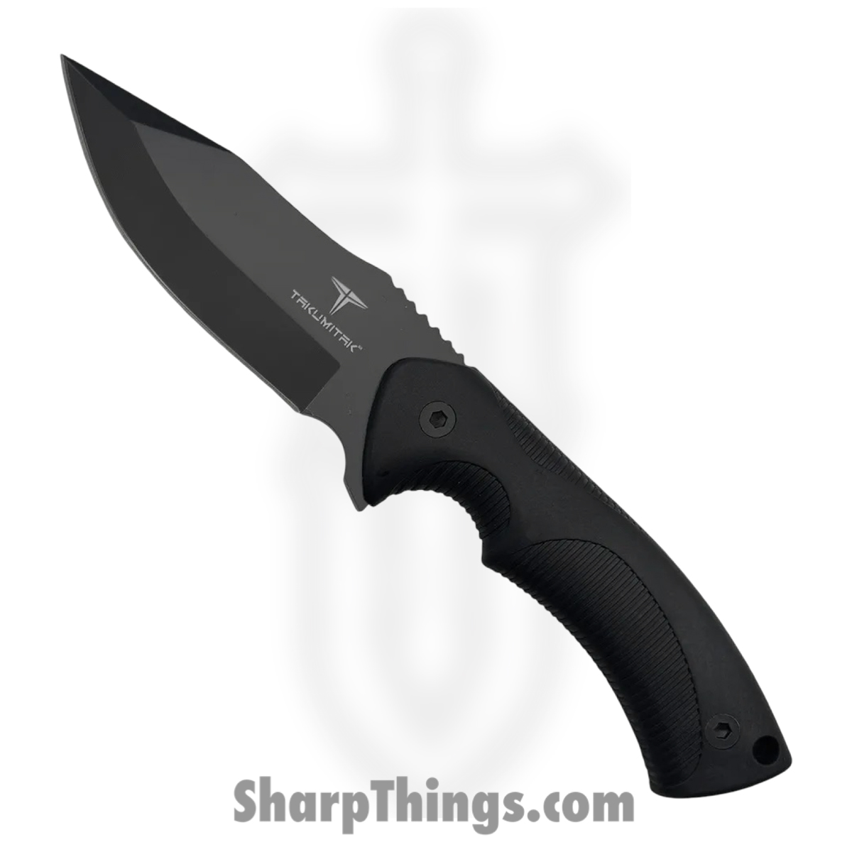 Takumitak - TKF306-CS - Fit - Fixed Blade Knife - 3Cr13 SS Coated Clip Point - FRN - Black