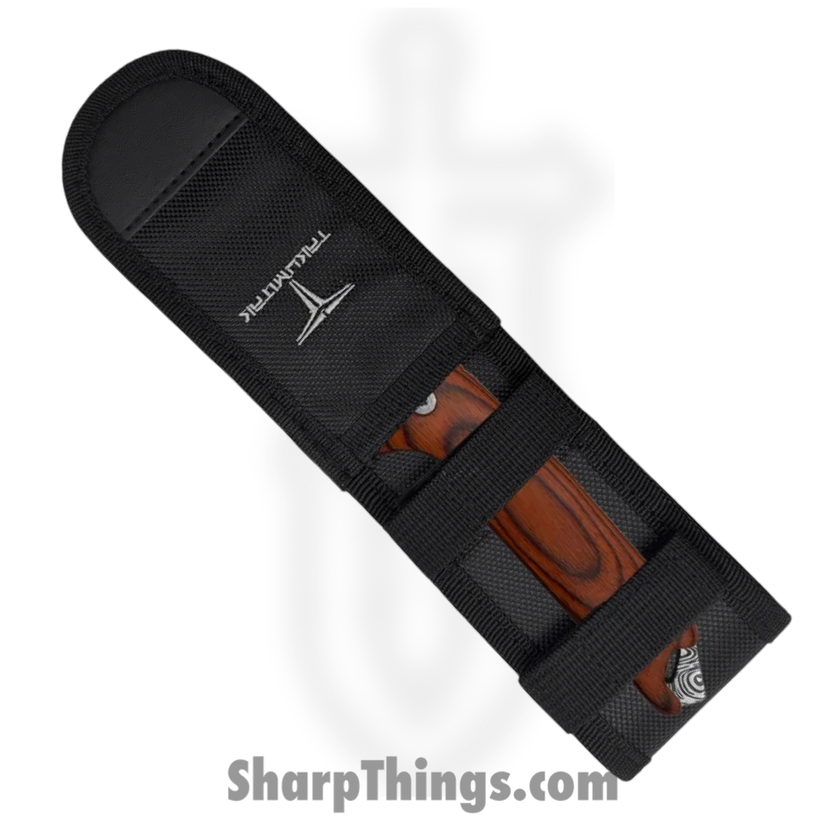 Takumitak - TKF401WD-CS - Bloodstrike - Fixed Blade Knife - 3Cr13 SS Acid Etched Tanto - Pakkawood - Brown - Image 6
