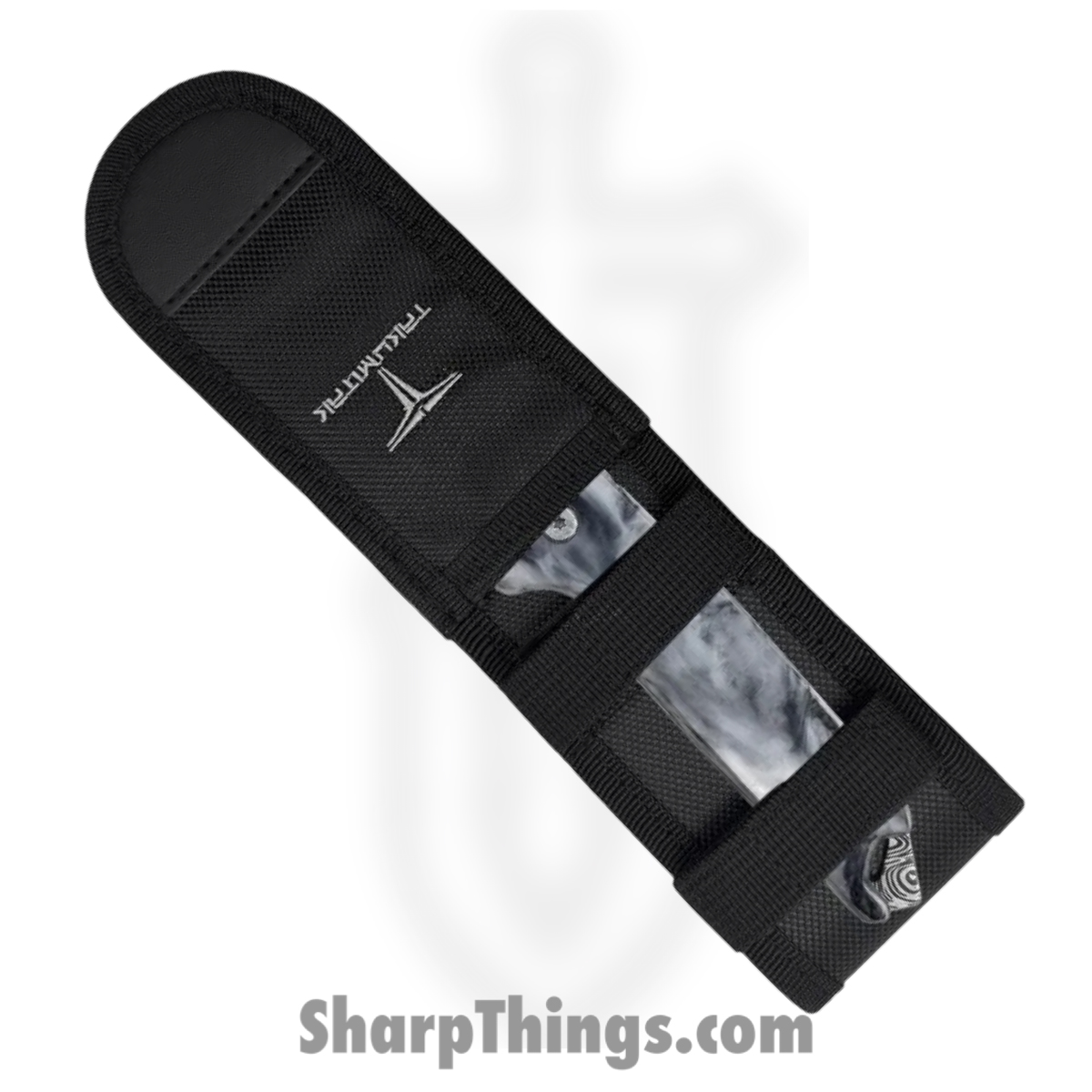 Takumitak - TKF501BK-CS - Bloodstrike - Fixed Blade Knife - 3Cr13 SS Acid Etched Tanto - Glow Resin - Black White - Image 6