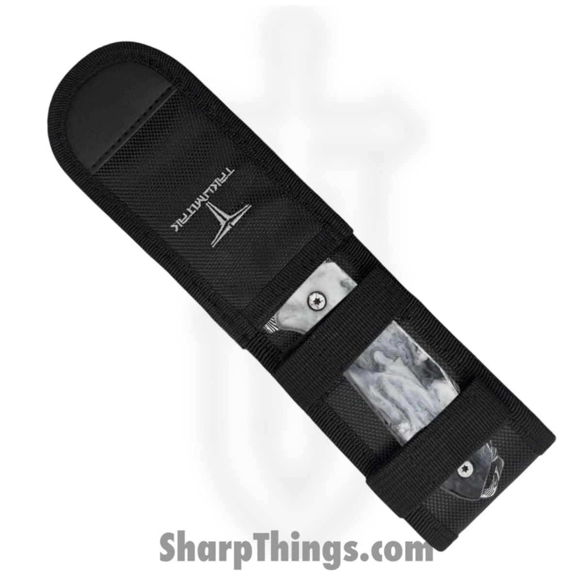 Takumitak - TKF502BK-CS - Takumi - Fixed Blade Knife - 3Cr13 SS Acid Etched Drop Point - Glow Resin - Black White - Image 5