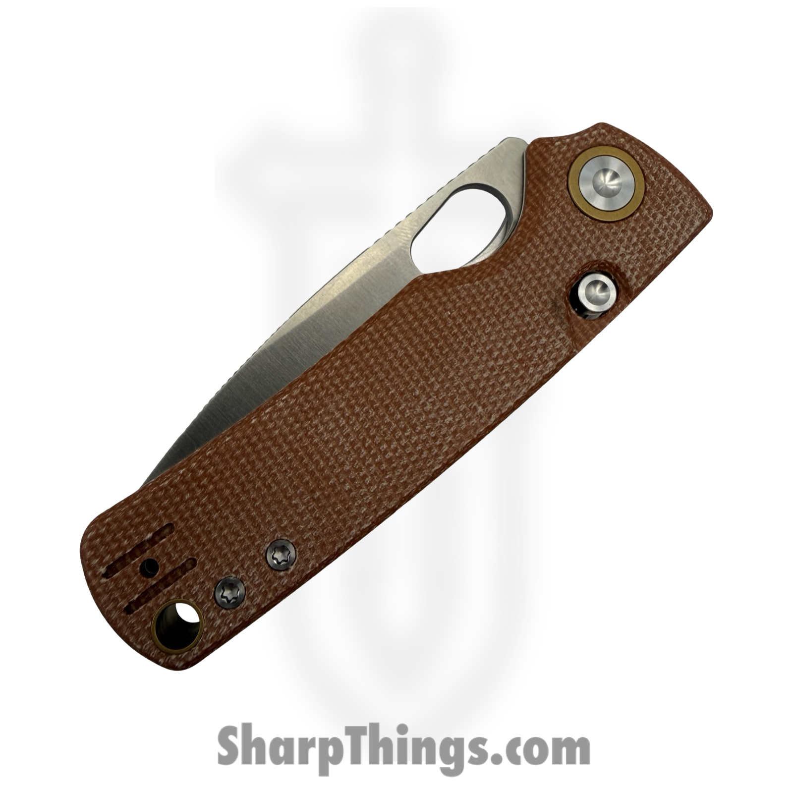 Vosteed - VOSA2604 - Porcupine - Folding Knife - Nitro-V Satin Drop Point - Micarta - Brown - Image 3