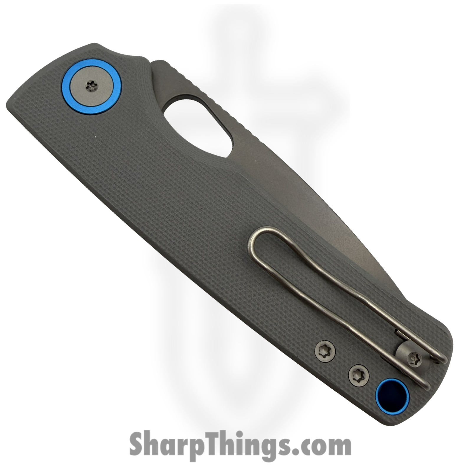 Vosteed - VOSA2607 - Porcupine - Folding Knife - Nitro-V Satin Drop Point - Micarta - Gray - Image 4