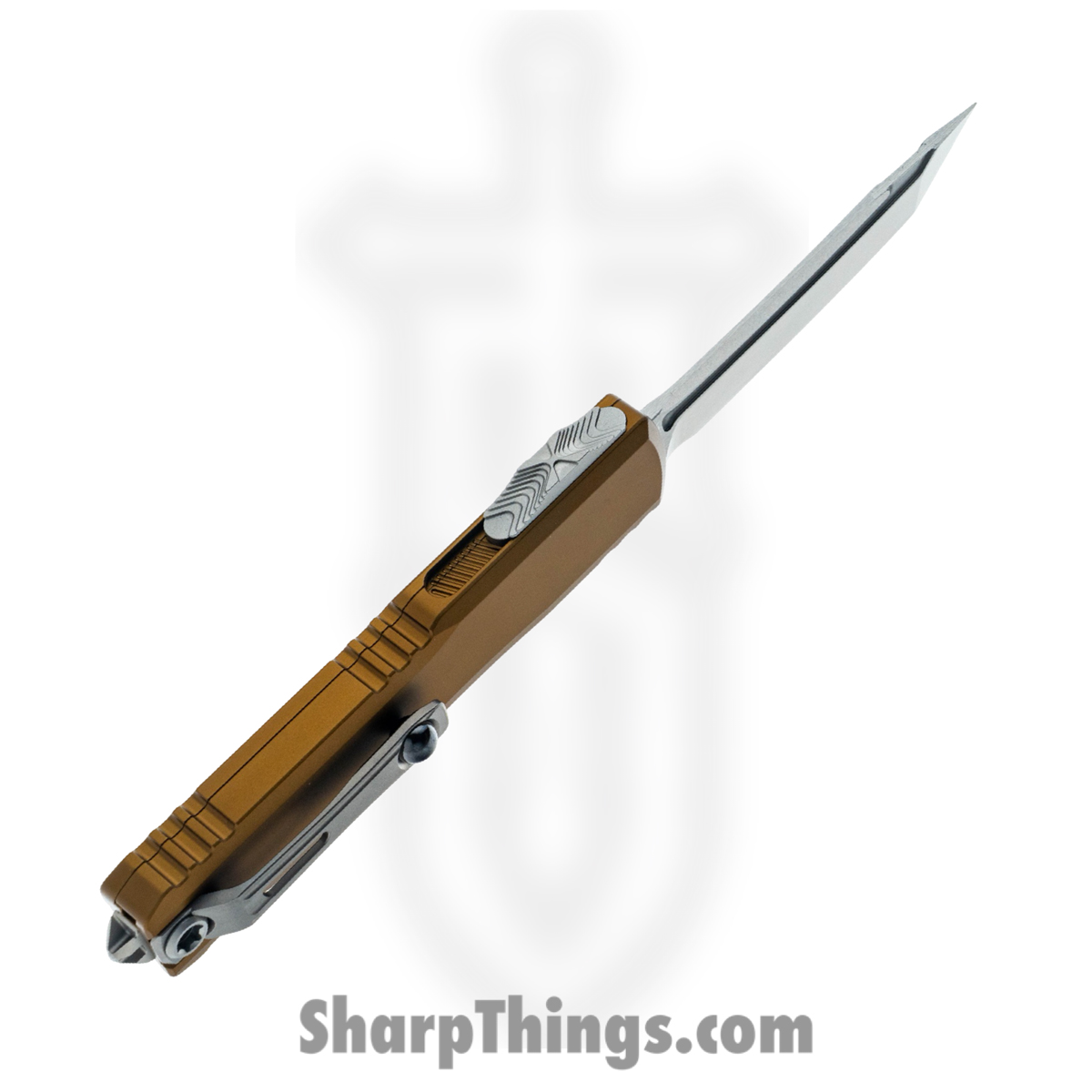 Microtech - 11234-10TA - Ultratech Gen IV - OTF Auto - M390MK Stonewash Tanto - Aluminum - Tan - Image 3