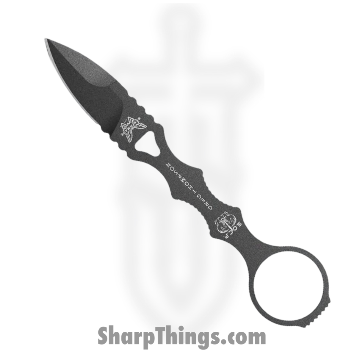 Benchmade - 177GY - Mini SOCP Dagger - Fixed Blade Knife - 440C SS Coated Spear Point - 440C SS - Grey