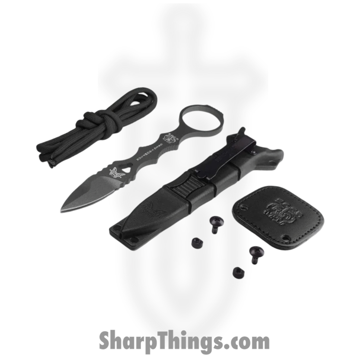 Benchmade - 177GY - Mini SOCP Dagger - Fixed Blade Knife - 440C SS Coated Spear Point - 440C SS - Grey - Image 5