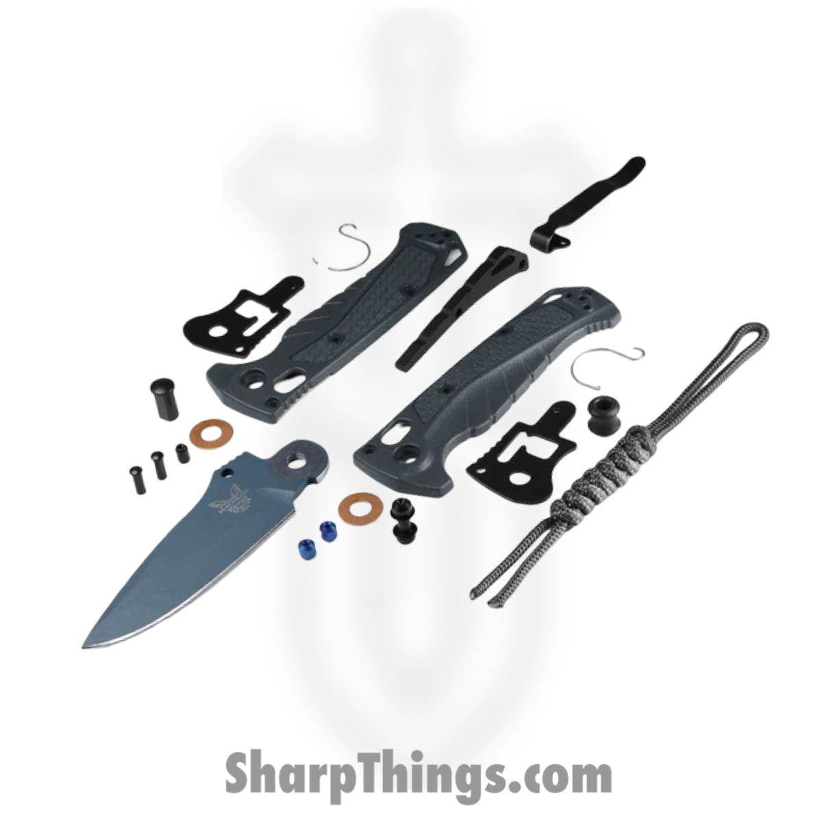 Benchmade - 18065BT-01 - Mini Adira - Folding Knife - CPM MagnaCut Coated Drop Point - Grivory - Tempest Gray - Image 5