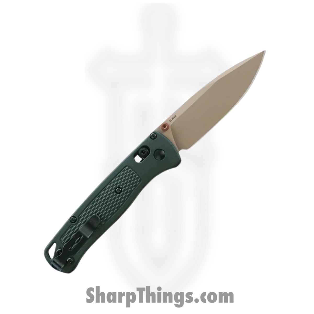Benchmade - 535TN-2601 - Bugout - Folding Knife - ELMAX Coated Drop Point - Grivory - Taiga Green - Image 2