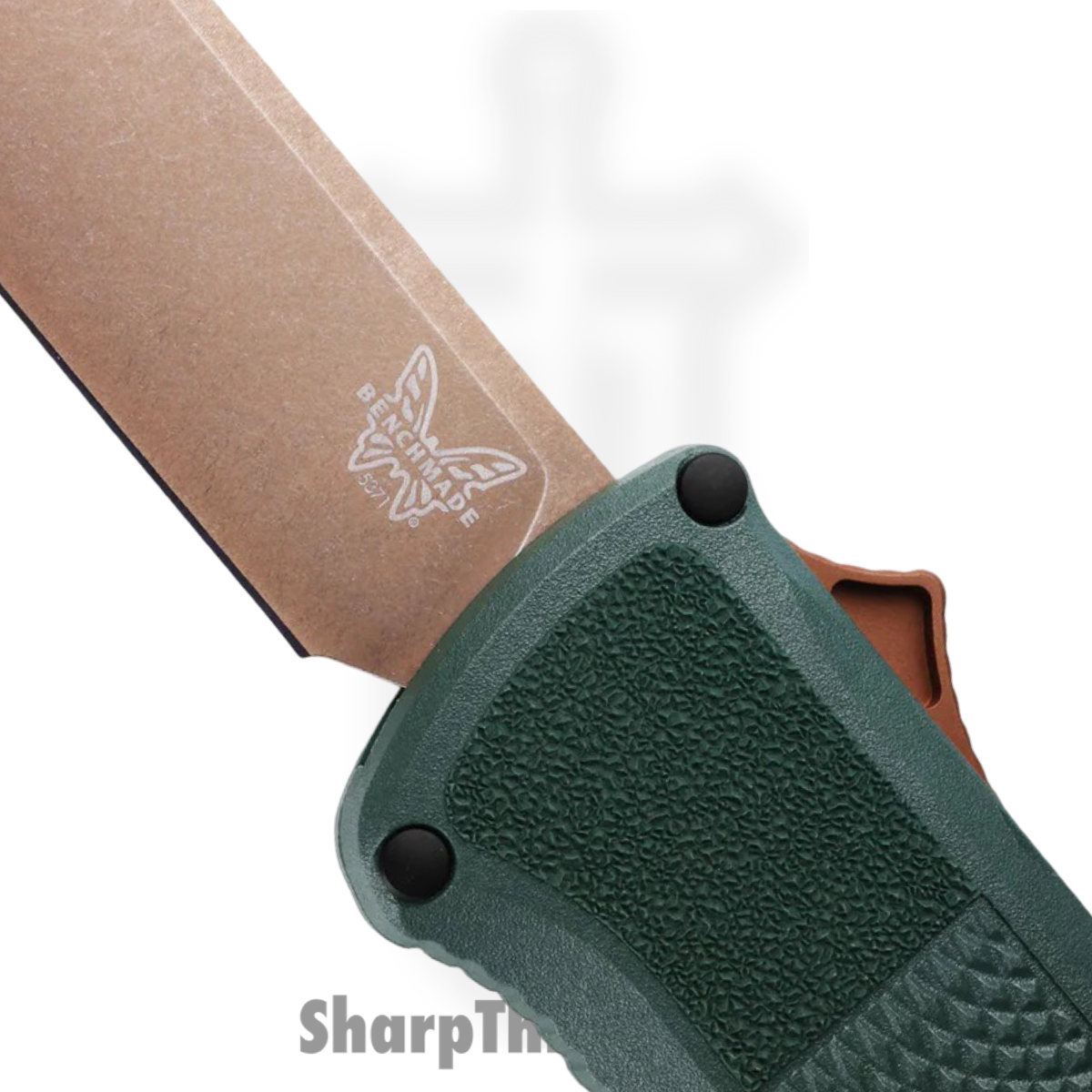 Benchmade - 5371FE-2601 - Shootout - OTF Auto - Z-Wear Tool Steel Coated Drop Point - Grivory - Taiga Green - Image 3