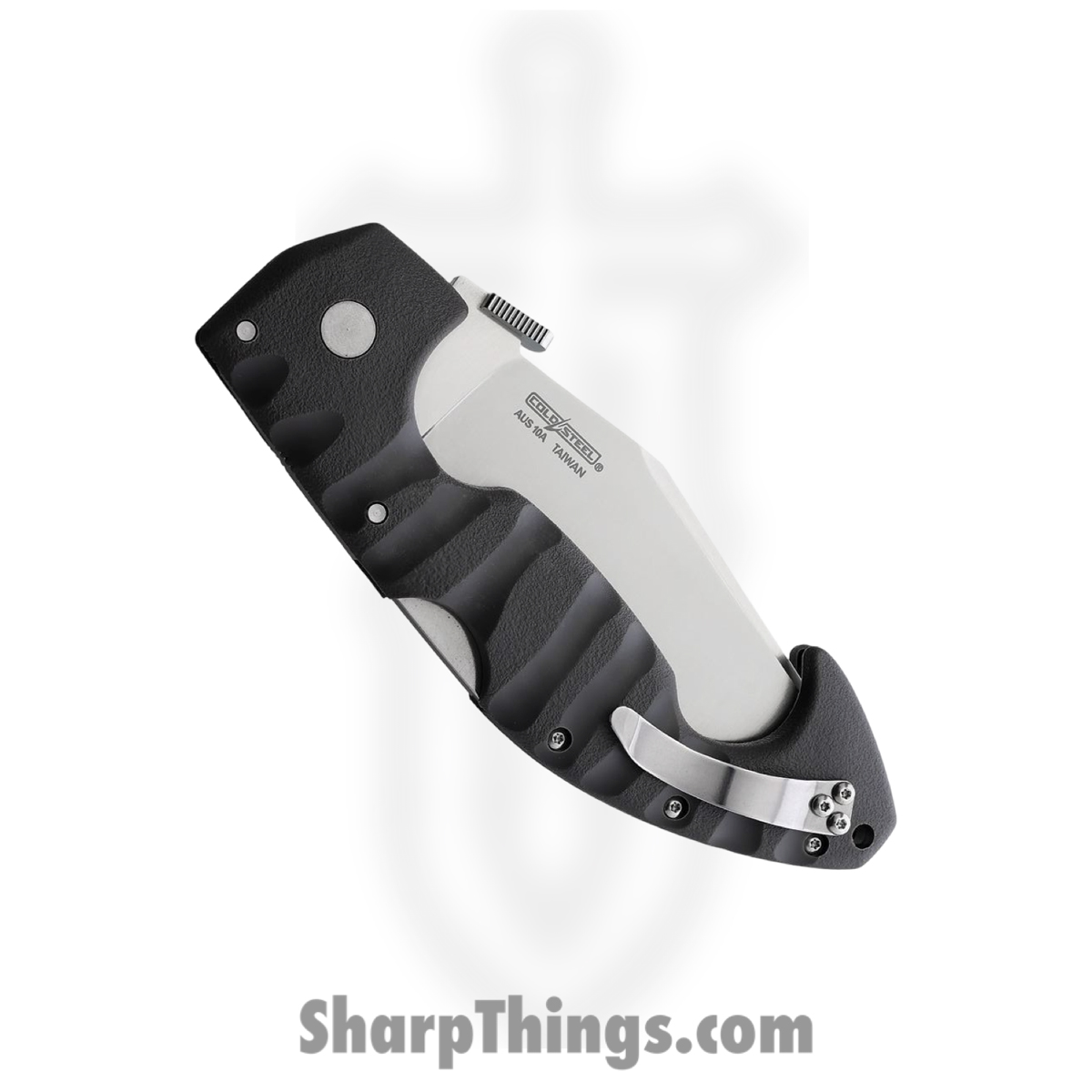Cold Steel - CS21SS - Spartan - Folding Knife - AUS-10A Stonewash Kukri Serrated - Griv-Ex - Gray - Image 5