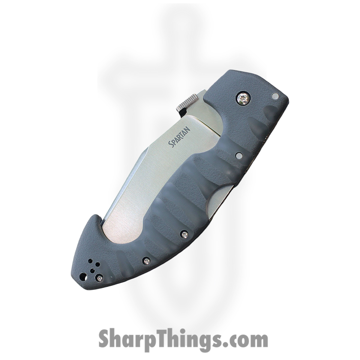 Cold Steel - CS21SS - Spartan - Folding Knife - AUS-10A Stonewash Kukri Serrated - Griv-Ex - Gray - Image 4