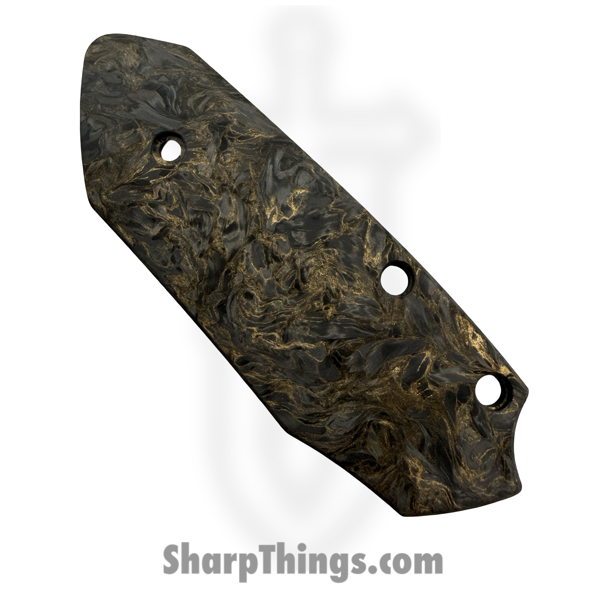 Sparrow Knife Co. - SKCSTRXSCDMG - Strix Scales - Carbon Fiber - Dark Matter Gold - Image 2
