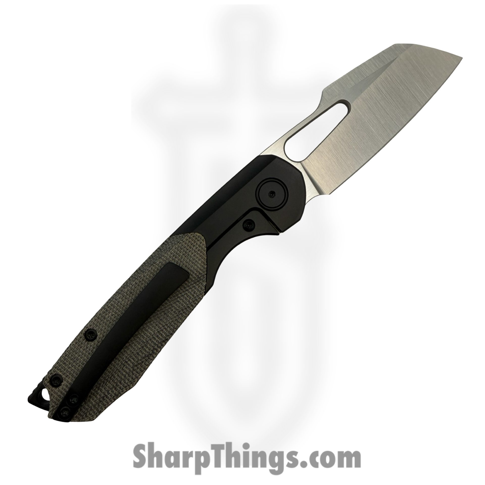 Sparrow Knife Co. - SKCSTRXMIBK - Strix - CPM S90V Satin Sheepsfoot - Titanium|Micarta - Black - Image 2