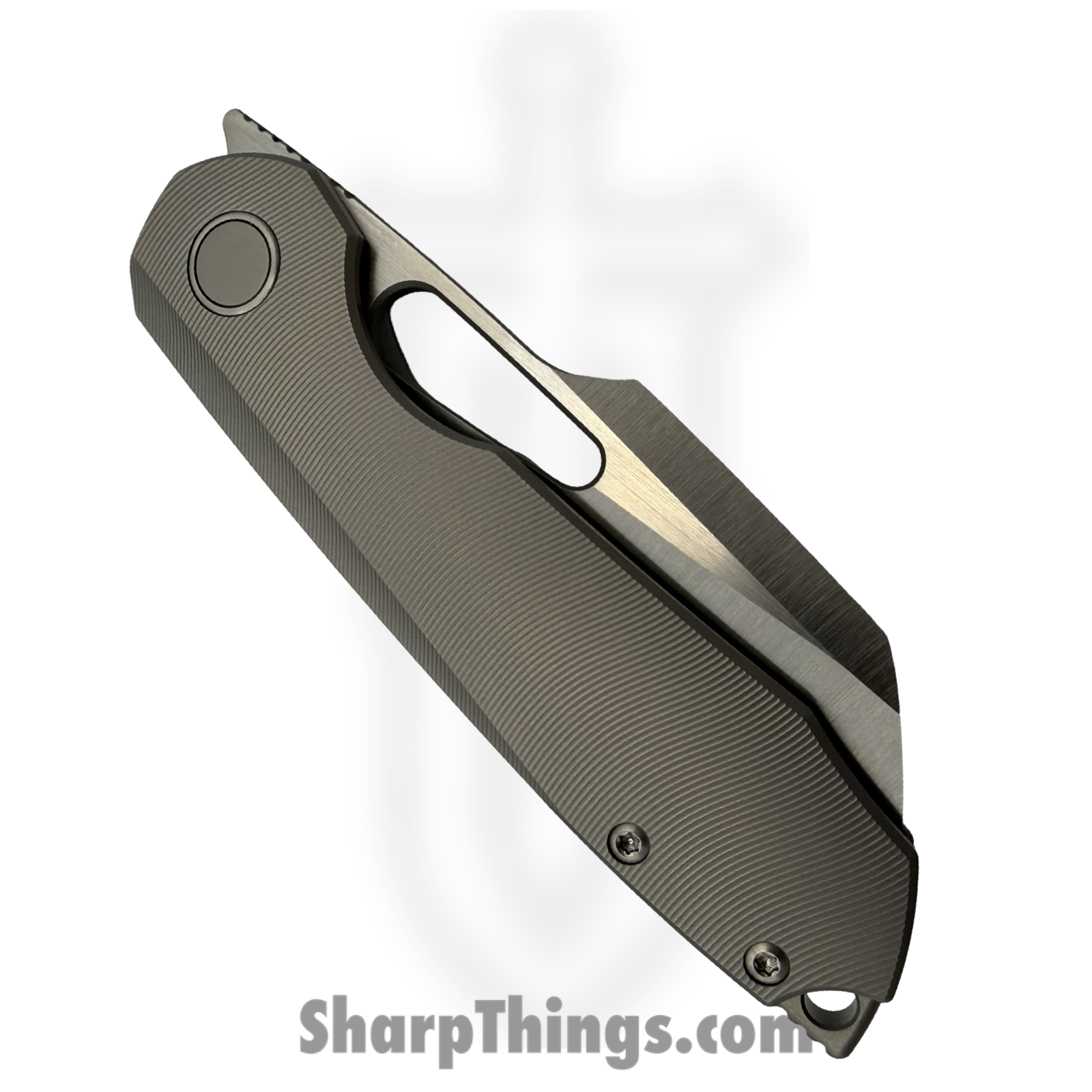 Sparrow Knife Co. - SKCSTRXTILH - Strix Lefty - CPM S90V Satin Sheepsfoot - Titanium - Gray - Image 3