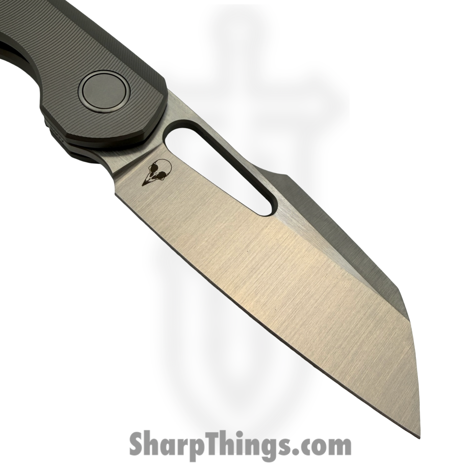 Sparrow Knife Co. - SKCSTRXTILH - Strix Lefty - CPM S90V Satin Sheepsfoot - Titanium - Gray - Image 5