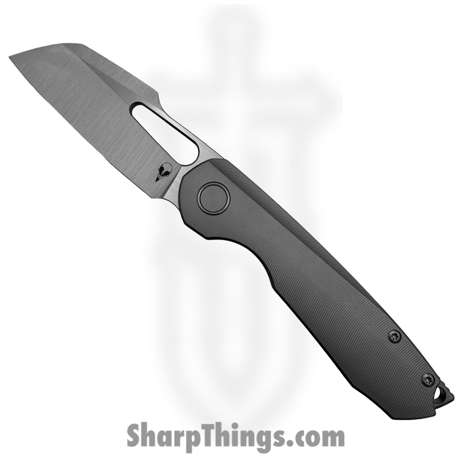 Sparrow Knife Co. - SKCSTRXTIXTIMIC - Strix - CPM S90V Satin Sheepsfoot - Titanium - Gray