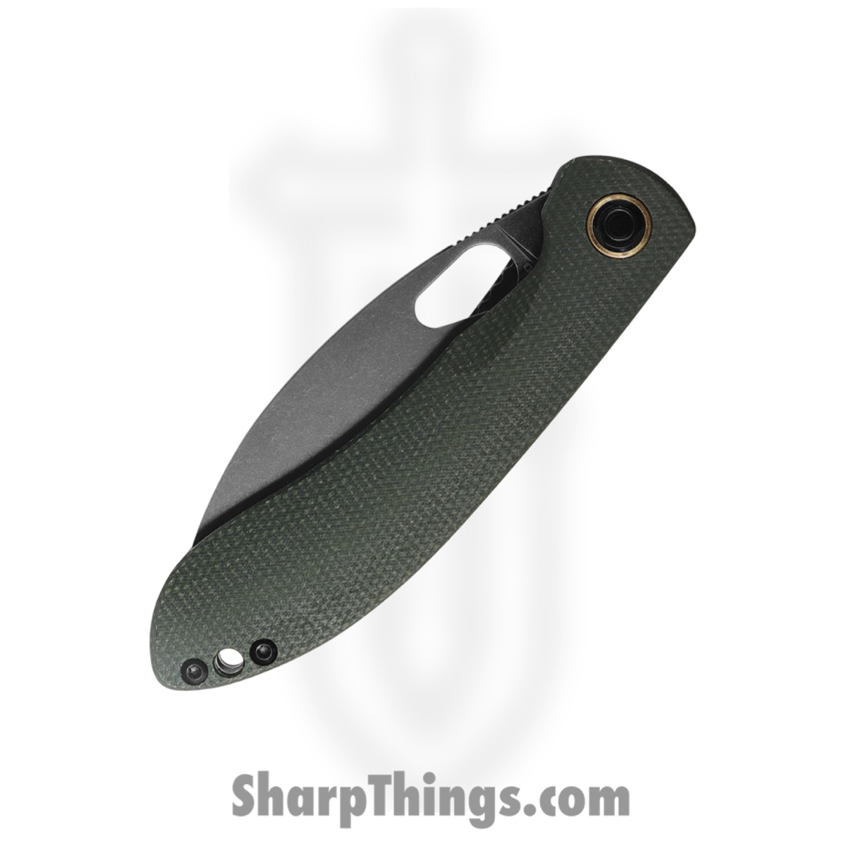 Vosteed - VOSTHNPMN - Nightshade TH - Folding Knife - Nitro-V Stonewash Shilin - Canvas Micarta - Green - Image 4