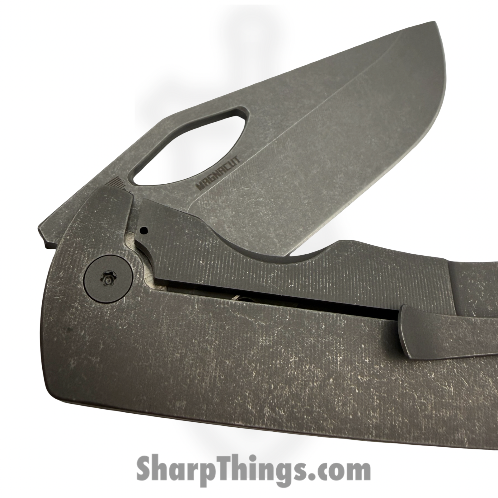 McNees - McDixPJSTONE - Dixon Base - Folding Knife - CPM MagnaCut Atomic Drop Point - Titanium - Natural - Image 6