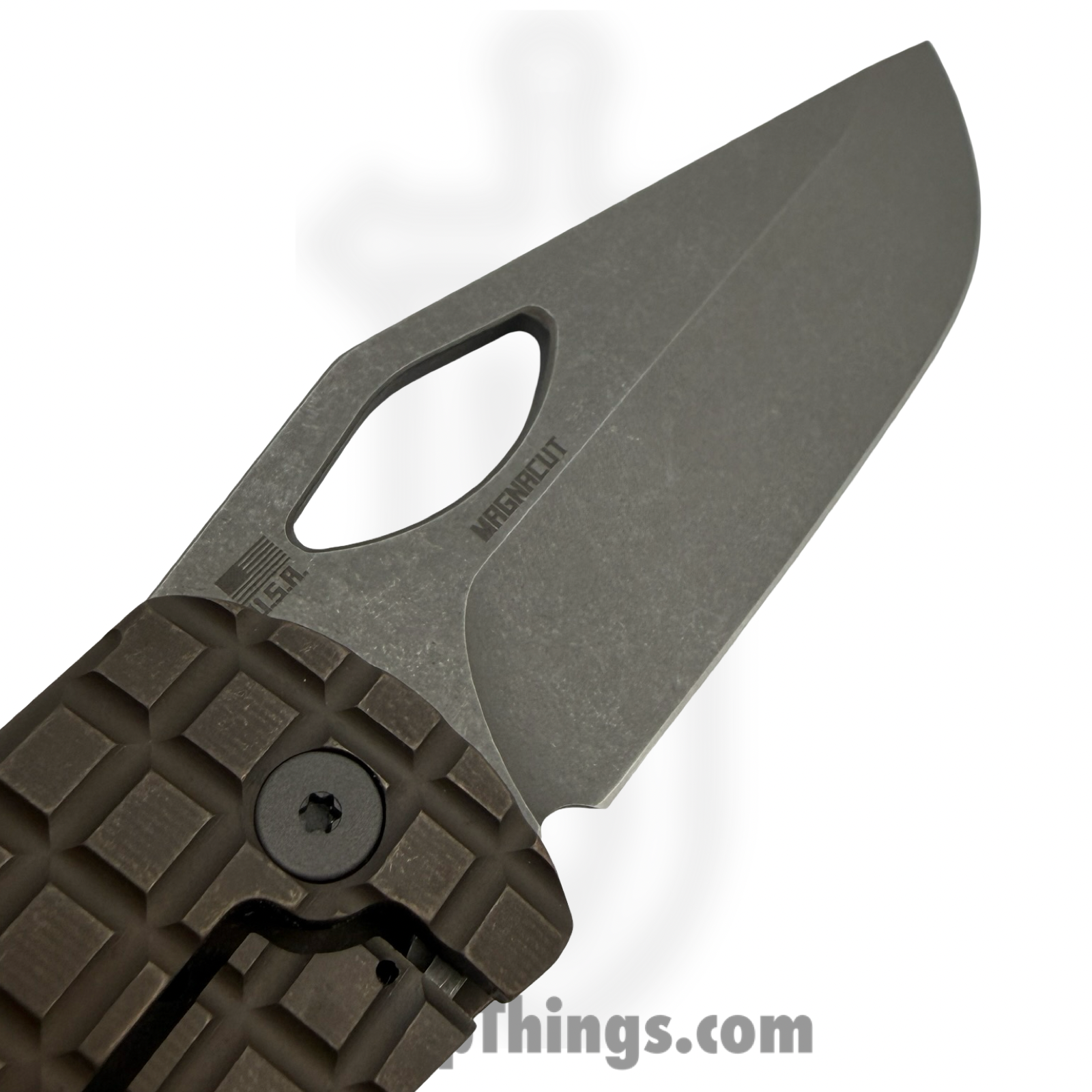 McNees - McDixFragBrnz - Dixon Frag - Folding Knife - CPM MagnaCut Atomic Drop Point - Titanium - Bronze - Image 3