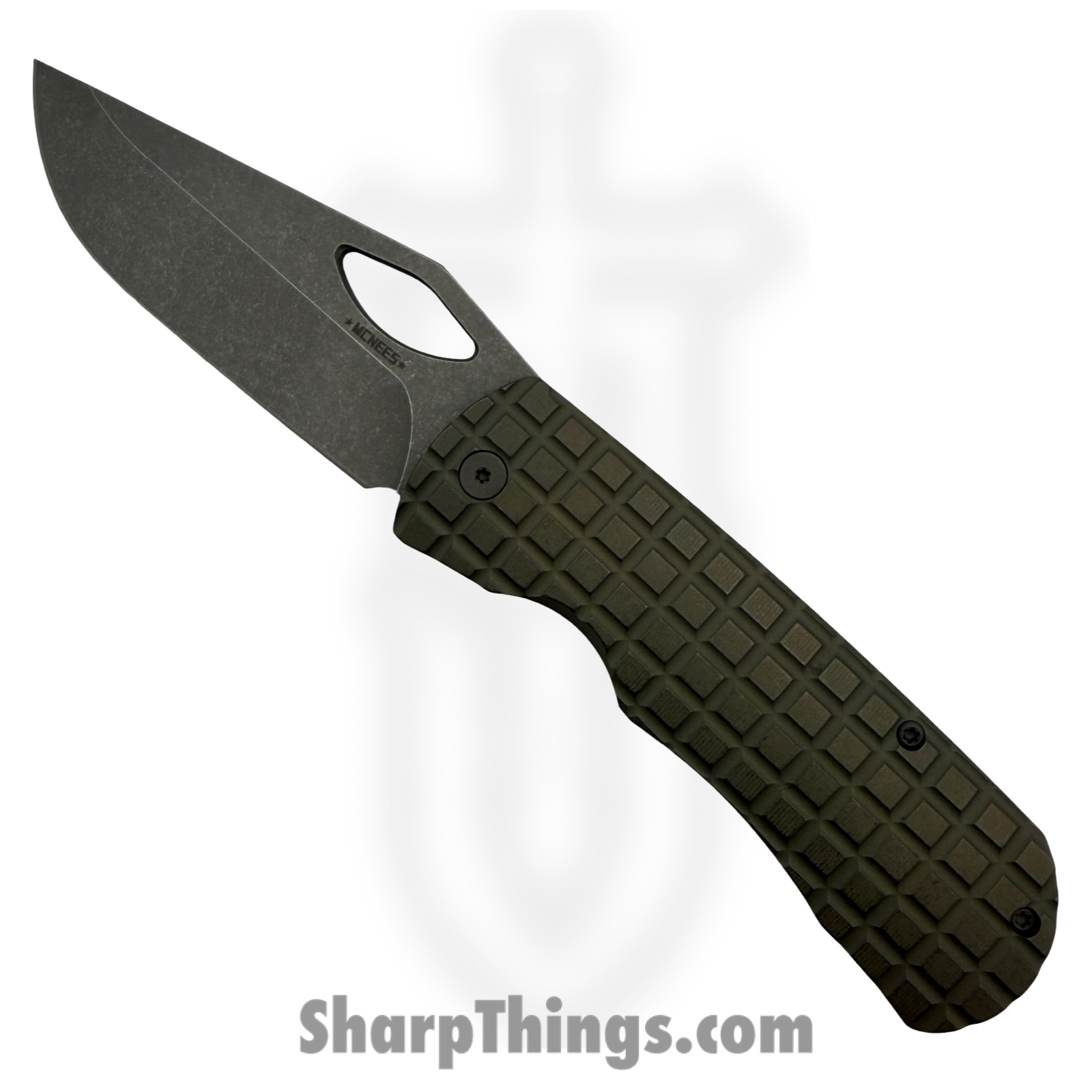 McNees - McDixFragGrn - Dixon Frag - Folding Knife - CPM MagnaCut Two Tone Drop Point - Titanium - Green