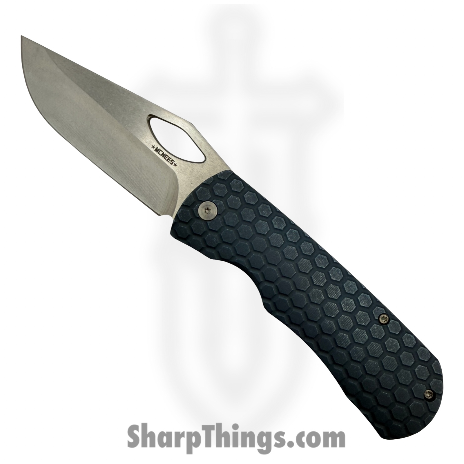 McNees - McDixHcBlu - Dixon Honeycomb - Folding Knife - CPM MagnaCut Two Tone Drop Point - Titanium - Blue