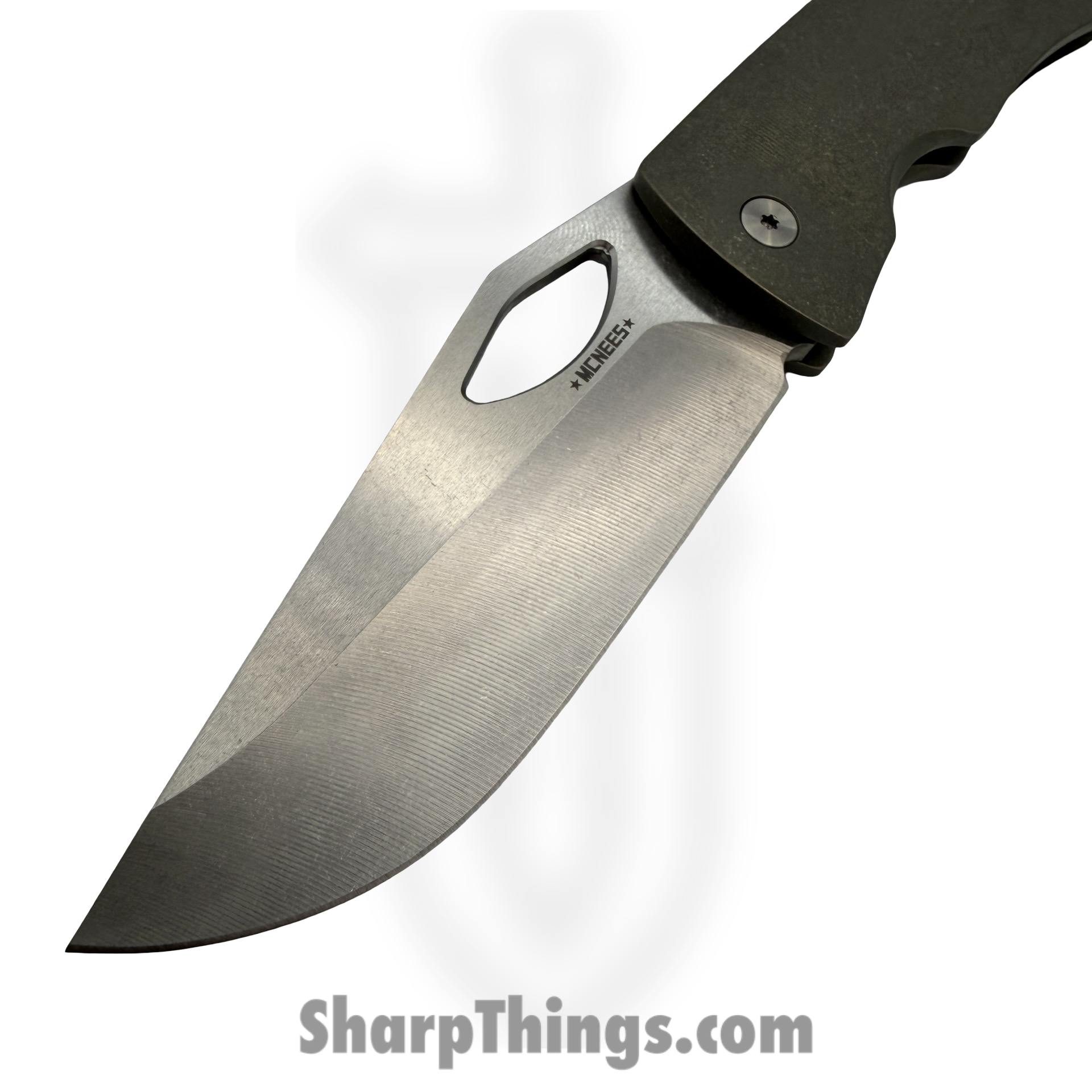 McNees - McDixPJGRN - Dixon Base - Folding Knife - CPM MagnaCut Two Tone Drop Point - Titanium - Green - Image 3