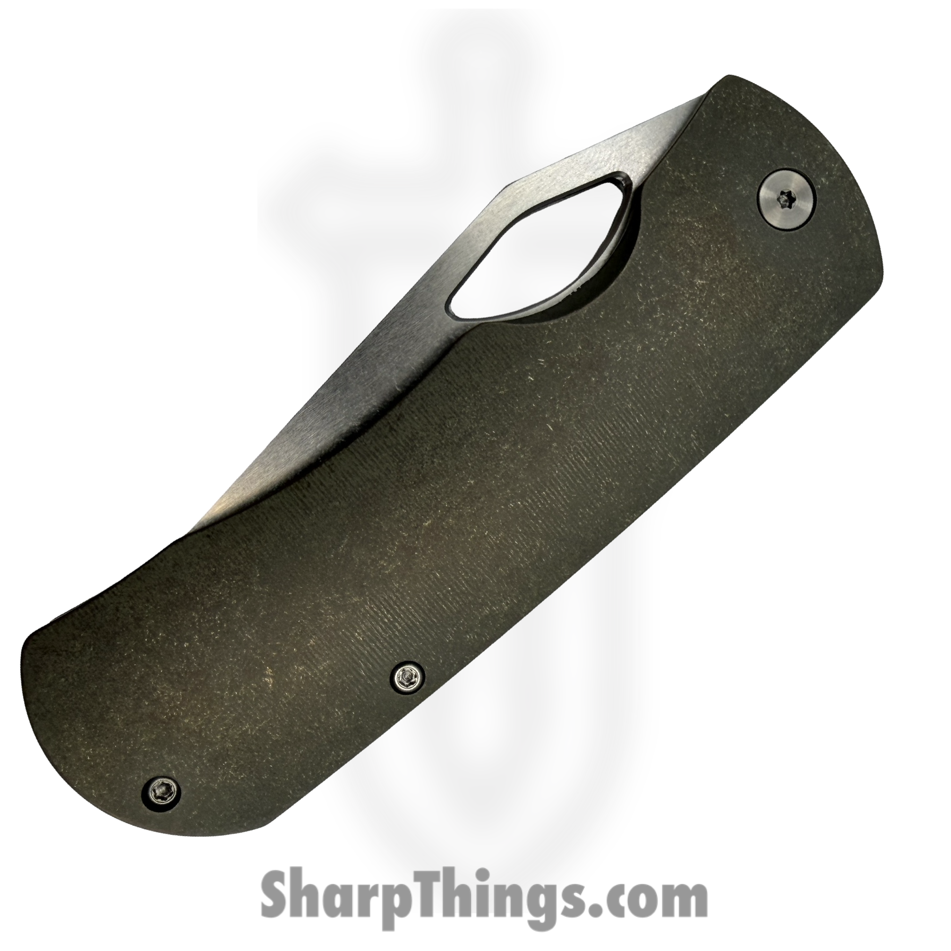 McNees - McDixPJGRN - Dixon Base - Folding Knife - CPM MagnaCut Two Tone Drop Point - Titanium - Green - Image 4