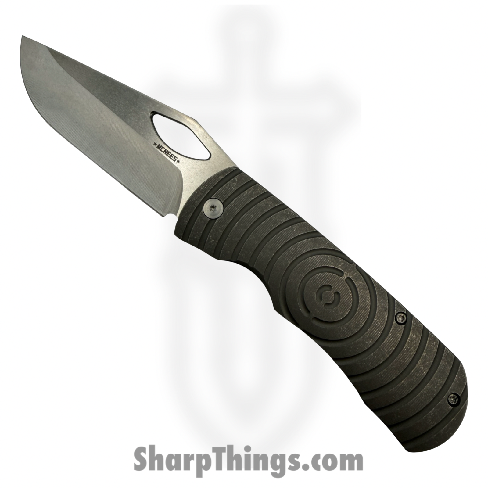 McNees - McDixShockSW - Dixon Shockwave - Folding Knife - CPM MagnaCut Two Tone Drop Point - Titanium - Natural