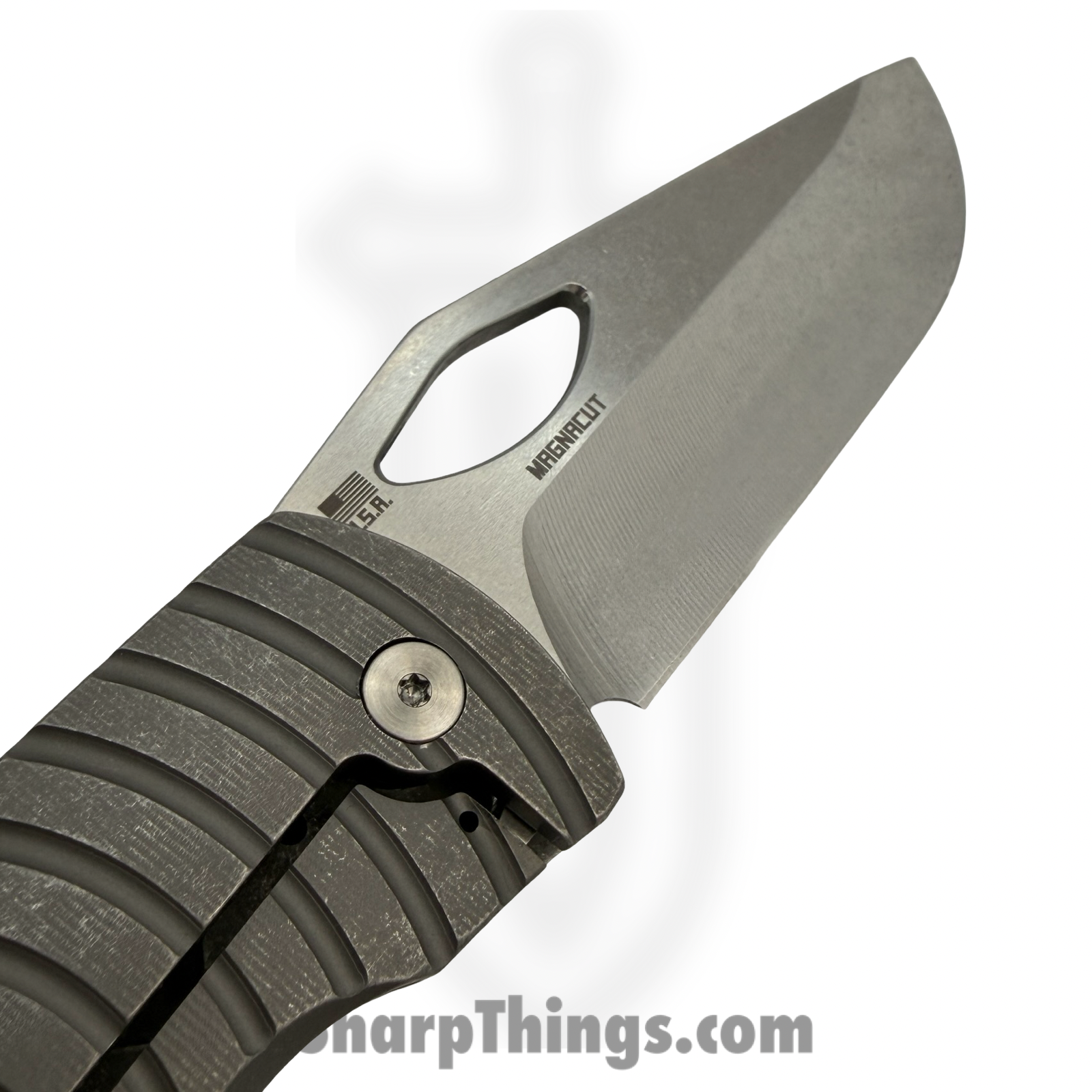 McNees - McDixShockSW - Dixon Shockwave - Folding Knife - CPM MagnaCut Two Tone Drop Point - Titanium - Natural - Image 3