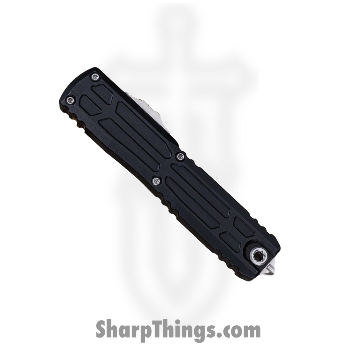 Microtech - 1119EX-10S - Ultratech EX Gen III ZBP - OTF Auto - M390MK Stonewash Hellhound - Aluminum - Black - Image 3