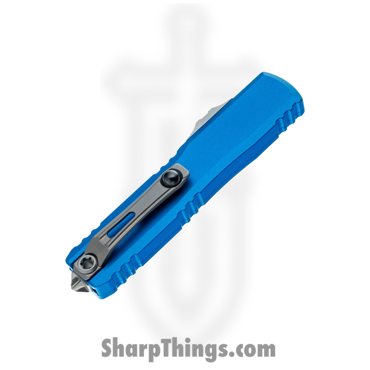 Microtech - 11214-10BL - Ultratech Gen IV - OTF Auto - M390MK Stonewash Drop Point - Aluminum - Blue - Image 4