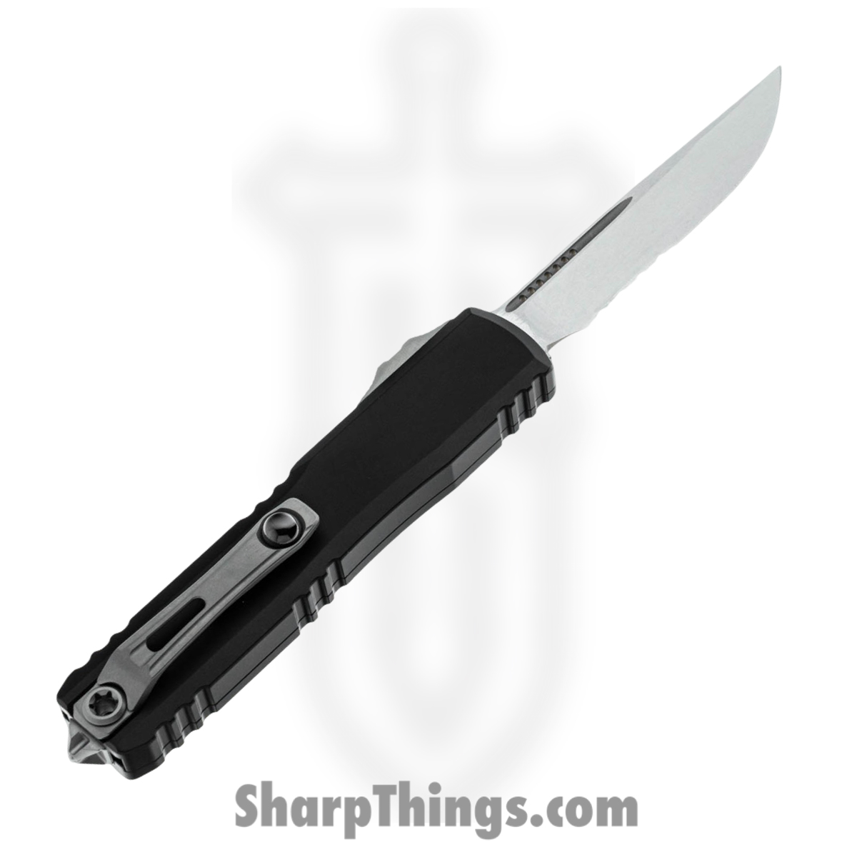 Microtech - 11214-11 - Ultratech Gen IV - OTF Auto - M390MK Stonewash Drop Point P/S - Aluminum - Black - Image 2