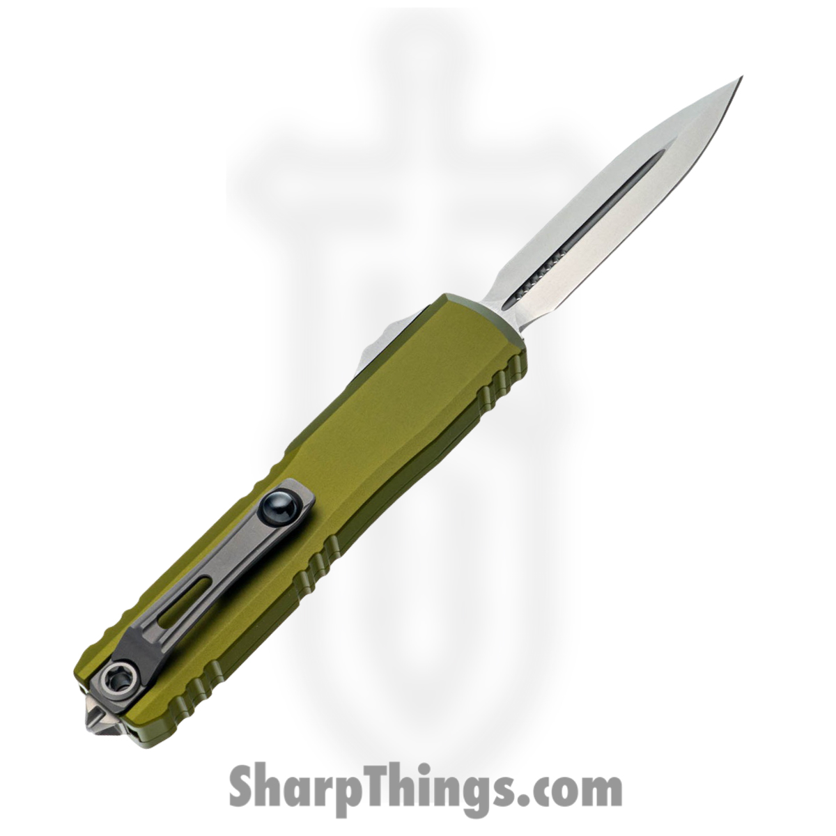 Microtech - 11224-10OD - Ultratech Gen IV - OTF Auto - M390MK Stonewash Dagger - Aluminum - OD Green - Image 2