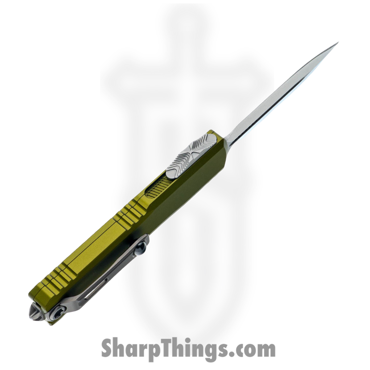 Microtech - 11224-10OD - Ultratech Gen IV - OTF Auto - M390MK Stonewash Dagger - Aluminum - OD Green - Image 5