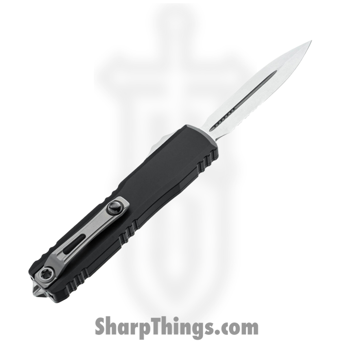 Microtech - 11224-11 - Ultratech Gen IV - OTF Auto - M390MK Stonewash Dagger P/S - Aluminum - Black - Image 2