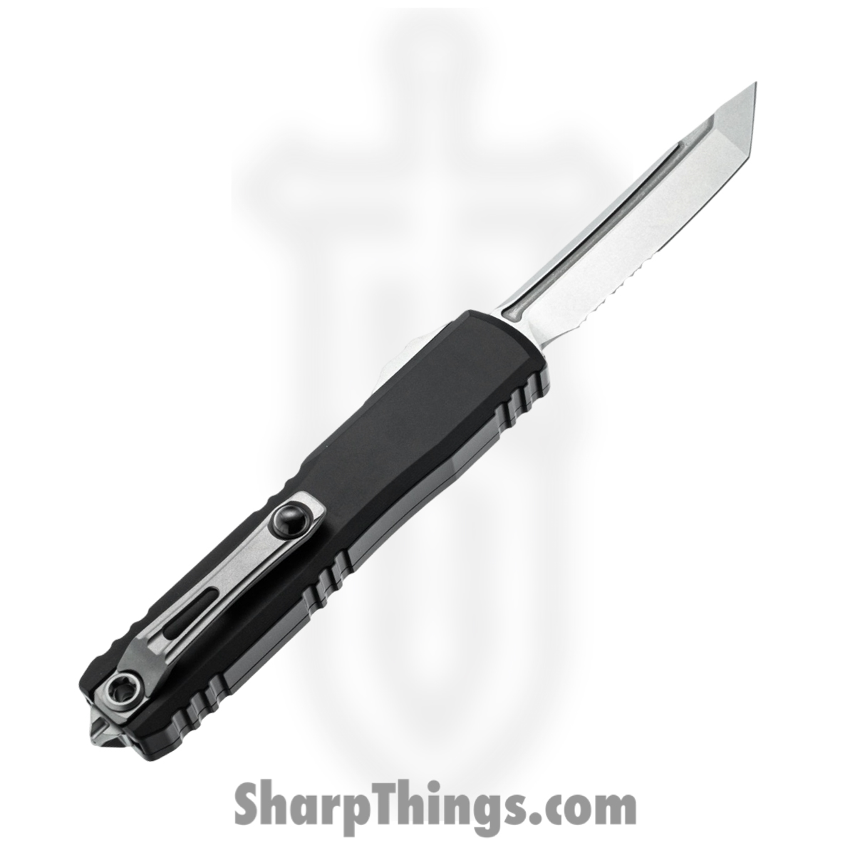Microtech - 11234-11 - Ultratech Gen IV - OTF Auto - M390MK Stonewash Tanto P/S - Aluminum - Black - Image 2