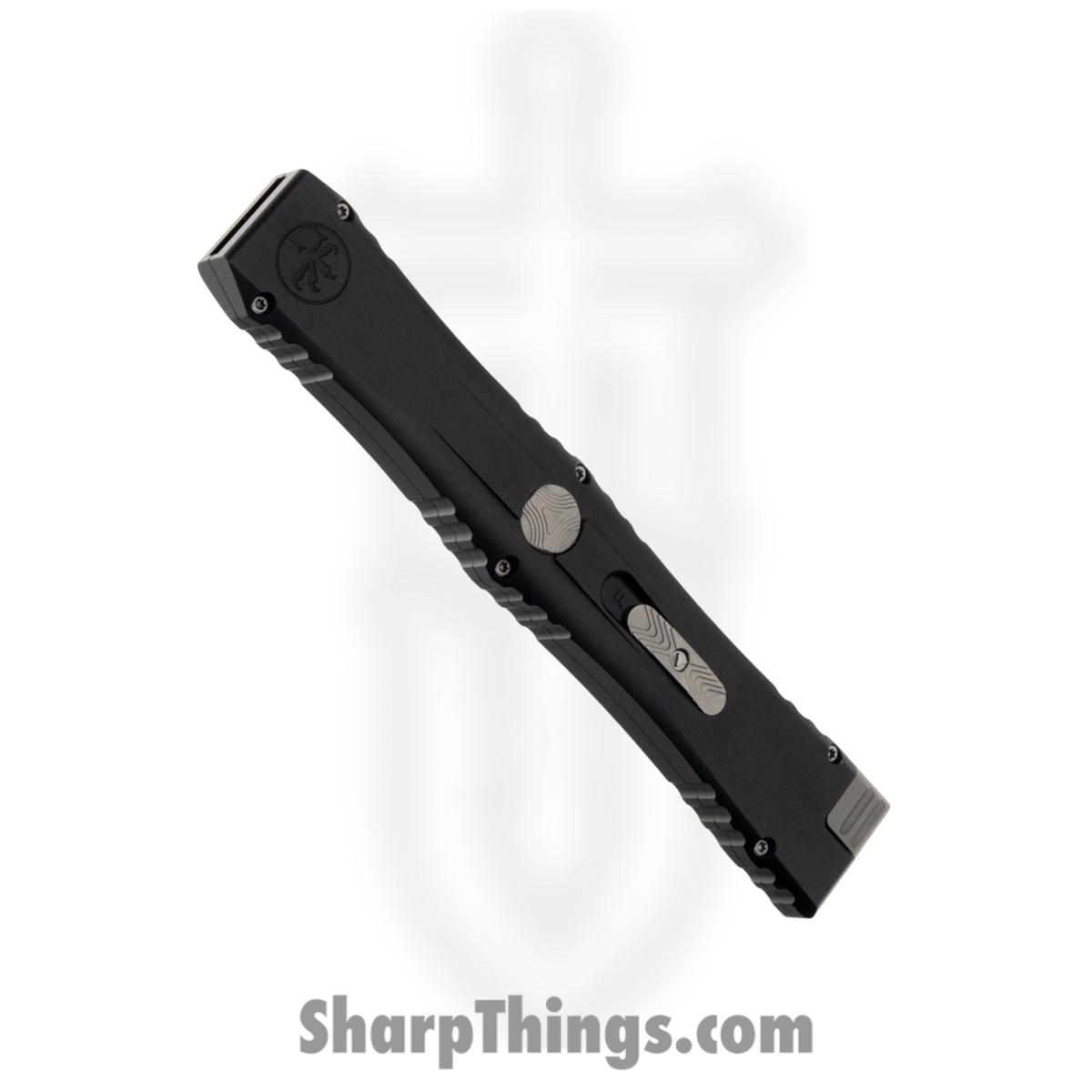 Microtech - 1152-10MS1 - Nemesis IV - OTF Auto - M390MK Stonewash Dagger - Hardcoat Aluminum - Black - Image 4