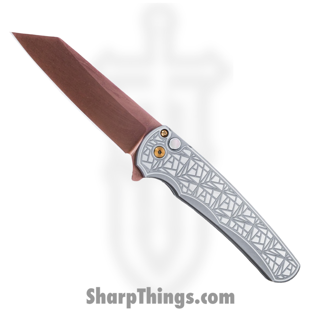 ProTech - 2026.Malibu.Custom.003 - Malibu - Folding Knife - CPM MagnaCut Copper Rose Reverse Tanto - "Nexus" 17-4 Steel - Satin/Tumbled