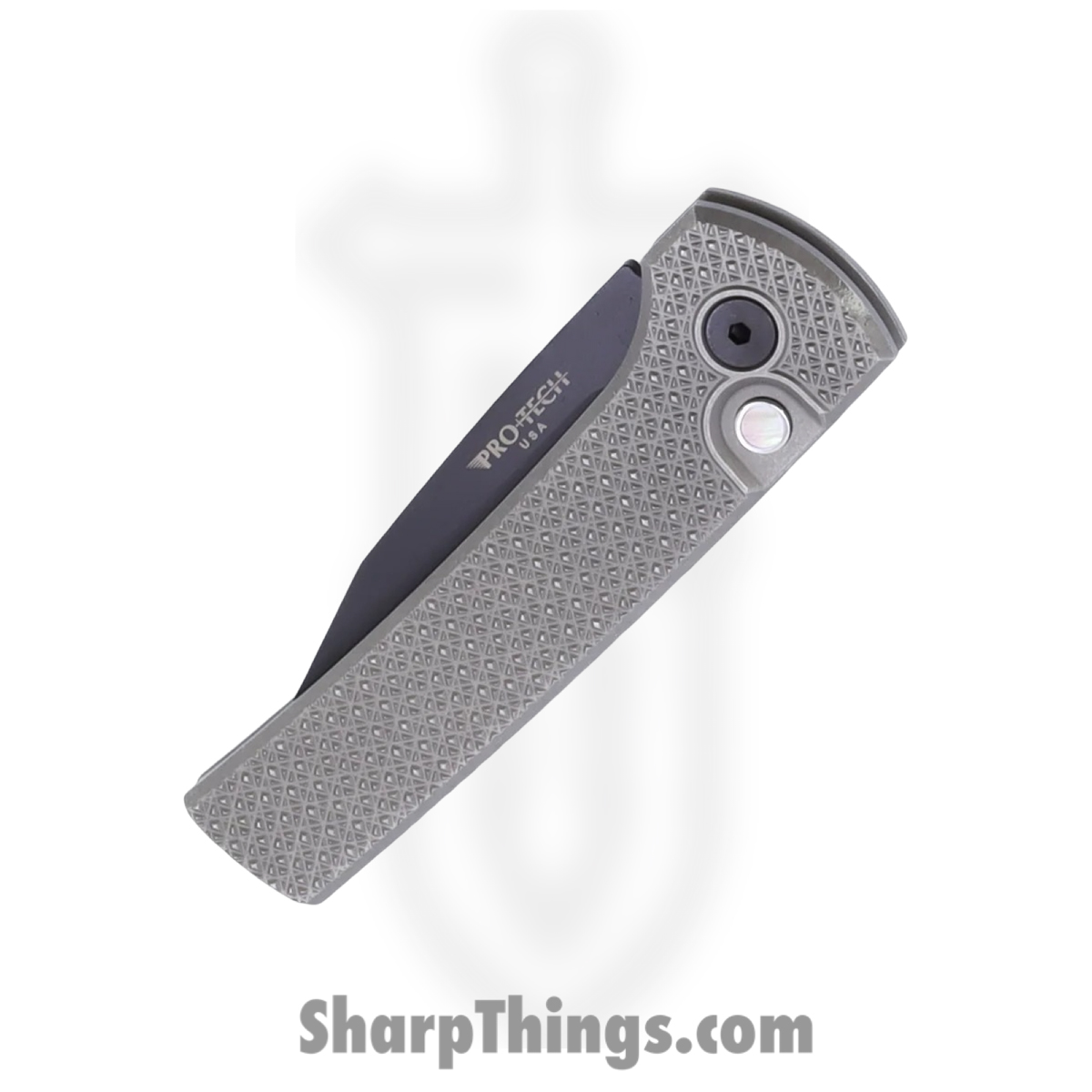 ProTech - 2026.Scapegoat.Custom.002 - Scapegoat - Automatic Knife - MagnaMax Coated Clip Point - "Carbide" 17-4 Steel - Stonewash/Blasted - Image 3