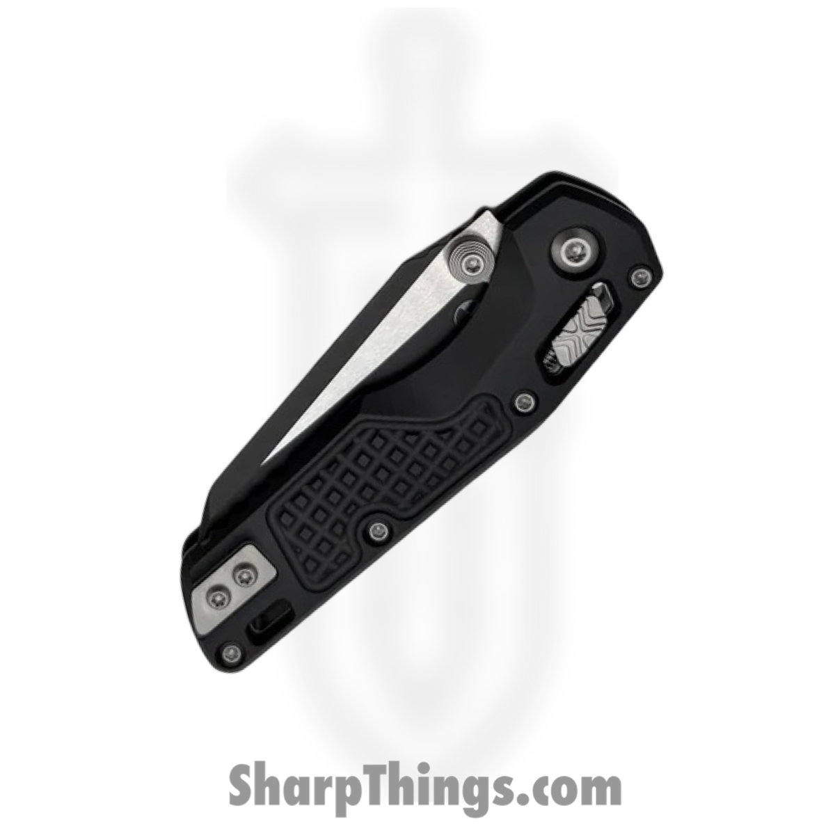 Microtech - 210M-1FR - MSI Mini - Folding Knife - M390MK Coated Sheepsfoot - Frag Aluminum - Black - Image 3